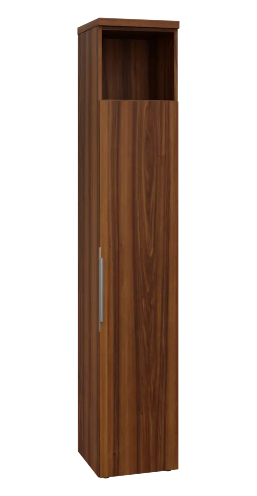 SIN 6 - 4DN kancelářská skříň, 1-dveřová/nika, pravá, 2170x400x400, ořech královský